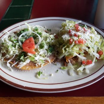 Sanchez Taquería - Bean tostada and crispy carnitas taco - Mexican Near Me - Tigard, Oregon Sanchez Taquería - Bean tostada and crispy carnitas taco - Mexican Near Me - Tigard, Oregon