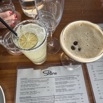Shore - Espresso martini, Skinny Margarita, Menu - New American Near Me - Longboat Key, Florida