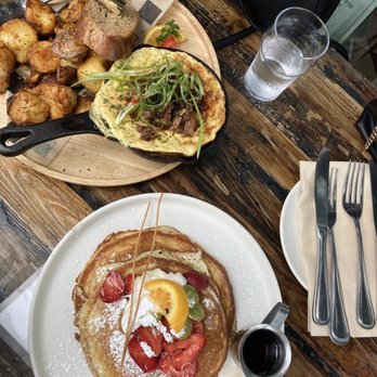 Kitchen Story - lemon ricotta pancakes & the piggy soufflegg skillet - Breakfast & Brunch Near Me - Oakland, California Kitchen Story - lemon ricotta pancakes & the piggy soufflegg skillet - Breakfast & Brunch Near Me - Oakland, California