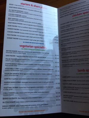 Menu photo 2 Indian Bombay Bistro Burnaby, BC