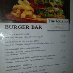 Burger-Bar - Burgerkarte