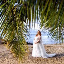 Sunrise beach mama goddess photoshoot