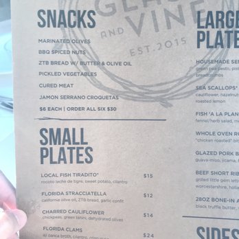 Glass & Vine - The menu - New American Near Me - Miami, Florida Glass & Vine - The menu - New American Near Me - Miami, Florida