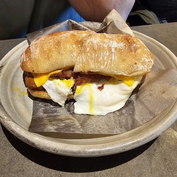 Five5eeds - Sausage & remedy sando - Coffee & Tea Near Me - Park City, Utah