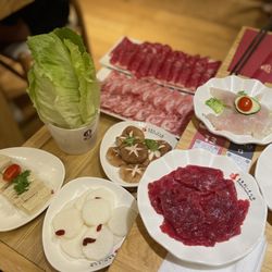 Chongqing Liuyishou Hotpot - Meal for 2 - perfect amount and very generous with the portions.