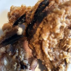 KFC - A burned piece of chicken from KFC