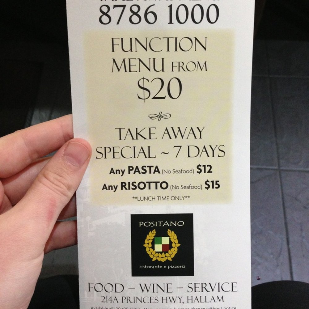 Positano Restaurant - Italian Near Me - Hallam, VIC