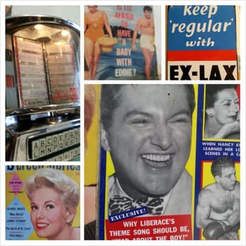 Cafe 50's - A few of the many posters that adorn the walls. - Diners Near Me - Los Angeles, California