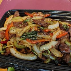Hunan Garden - Extra spicy Volcano beef..In the Thai menu.