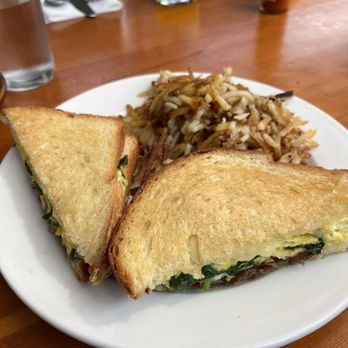 Shorehouse Kitchen - Brioche Breakfast Grilled Cheese with hash browns - Coffee & Tea Near Me - La Jolla, California Shorehouse Kitchen - Brioche Breakfast Grilled Cheese with hash browns - Coffee & Tea Near Me - La Jolla, California