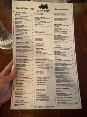 Menu photo 3 Kurant Wine Bar New York, NY Menu photo 3 Kurant Wine Bar New York, NY