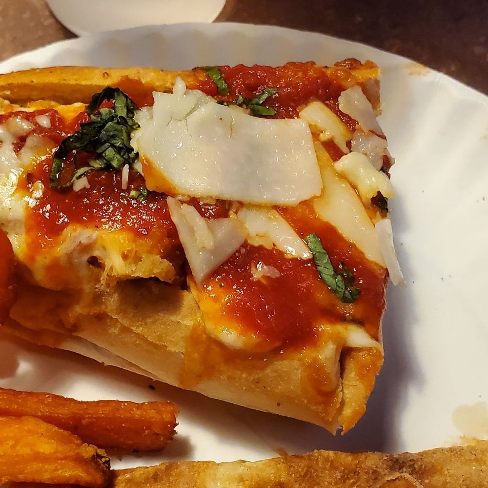 Trapper'S Pizza Pub - Chicken Parmigiana with sweet potato fries. They were yummy. Sandwich so, so. - Pizza Near Me - Syracuse, New York Trapper'S Pizza Pub - Chicken Parmigiana with sweet potato fries. They were yummy. Sandwich so, so. - Pizza Near Me - Syracuse, New York