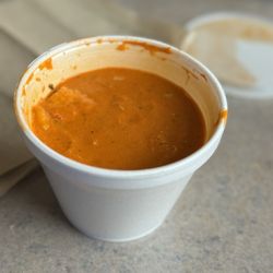 Broad Street Cafe - Roasted Red pepper Gouda soup