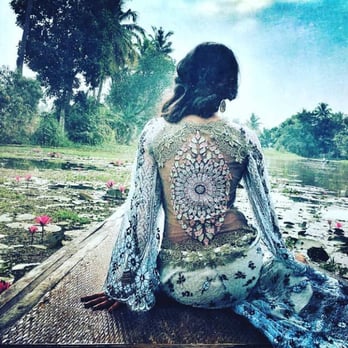 Marina Morrison - Claire Pettibone's Notre Dame in the kerala, india backwaters - Bridal Near Me - San Francisco, California Marina Morrison - Claire Pettibone's Notre Dame in the kerala, india backwaters - Bridal Near Me - San Francisco, California