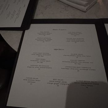 Alobar Downtown - a menu on a table - Bars Near Me - Toronto, Ontario