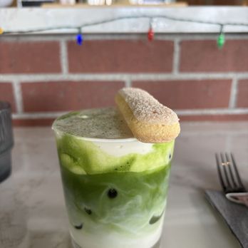 Between Us - Matcha Latte Tiramisu - Breakfast & Brunch Near Me - San Diego, California Between Us - Matcha Latte Tiramisu - Breakfast & Brunch Near Me - San Diego, California