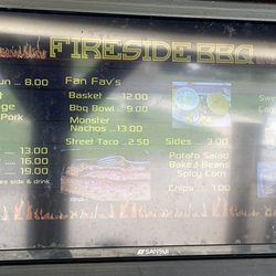 Fireside BBQ - Menu
