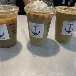Samoa Latte, Chocolate Banana Latte, Coffee Milk Latte