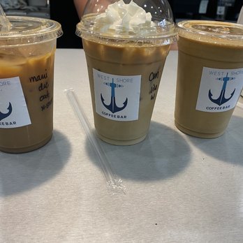 West Shore Coffee Bar - Samoa Latte, Chocolate Banana Latte, Coffee Milk Latte - Coffee & Tea Near Me - Warwick, Rhode Island