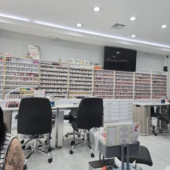 Lavish Nails & Spa - Wall of color!!! - Nail Salons Near Me - Montebello, California