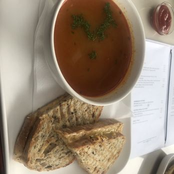 Concertgebouw Café - Lentil soup and grilled cheese with tomatoes - Cafes Near Me - Amsterdam, New Hampshire