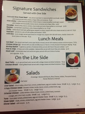 Menu photo 8 Bonanza Cafe Fort Mohave, AZ