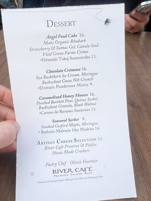 Menu photo 1 River Café Calgary, AB