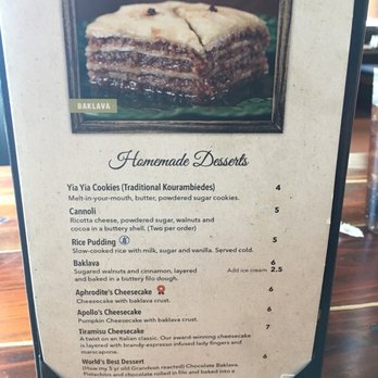 Market Grille Cafe - Yummy desserts - Greek Near Me - Las Vegas, Nevada