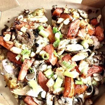 Round Table Pizza - Custom made chicken garlic with pesto sauce!! - Pizza Near Me - San Jose, California Round Table Pizza - Custom made chicken garlic with pesto sauce!! - Pizza Near Me - San Jose, California