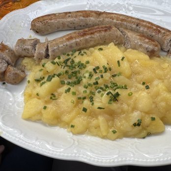 Oktoberfest - Bratwurst with Potato Salad - Fun Fair Near Me - Munich, BY Oktoberfest - Bratwurst with Potato Salad - Fun Fair Near Me - Munich, BY