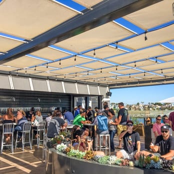 Ballast Point Brewing Long Beach - Canopy bar on top deck - Breweries Near Me - Long Beach, California Ballast Point Brewing Long Beach - Canopy bar on top deck - Breweries Near Me - Long Beach, California