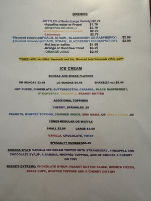 Menu photo 7 The Oakford Diner Richwood, WV