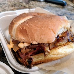 Blue Collar Diner - Meatloaf Sandwich: smokey delicious meatloaf, caramelized onions that you can't stop eating
