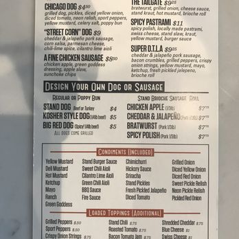 The Stand - American Classics Redefined - Menu - Burgers Near Me - Northridge, California