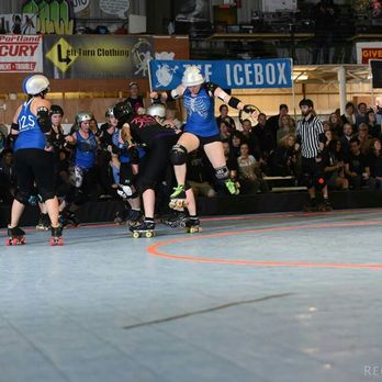 Sportland Acupuncture - This me jumping the apex at a roller derby bout. - Acupuncture Near Me - Portland, Oregon Sportland Acupuncture - This me jumping the apex at a roller derby bout. - Acupuncture Near Me - Portland, Oregon