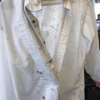ZIPS Cleaners - Dry "cleaning" from zips... those stains were not on there... damage is from them. Looks like they spilled ink all over it. - Sewing & Alterations Near Me - Norfolk, Virginia