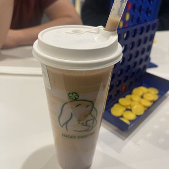Lucky FruiTea - Mashed Taro Jasmine Milk Tea with Taro balls - Bubble Tea Near Me - San Gabriel, California