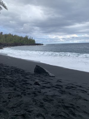 Kehena Black Sand Beach by null