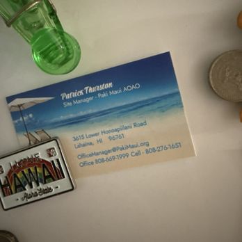 Paki Maui Resort - This is the building manager's card. He is very helpful. - Resorts Near Me - Lahaina, Hawaii Paki Maui Resort - This is the building manager's card. He is very helpful. - Resorts Near Me - Lahaina, Hawaii