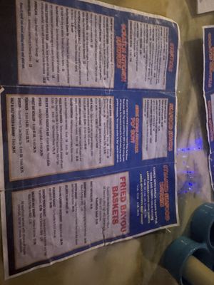 Menu photo 1 The Flying Harpoon Port St. Joe, FL