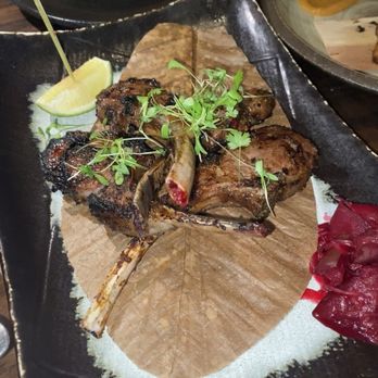 Sexy Fish Miami - Smoked lamb cutlets - Seafood Near Me - Miami, Florida Sexy Fish Miami - Smoked lamb cutlets - Seafood Near Me - Miami, Florida