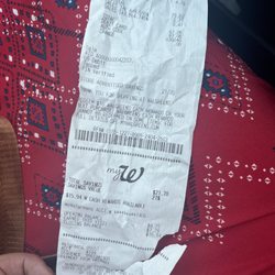 Walgreens - Receipt bottom
