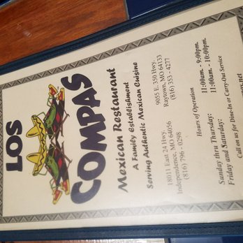 Los Compas Mexican Restaurant - a menu for a restaurant - Mexican Near Me - Raytown, Missouri