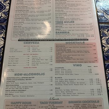 Rocco's Tacos & Tequila Bar - Menu - Cocktail Bars Near Me - Delray Beach, Florida