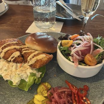 Stiltsville Fish Bar - Hog head fish sandwich - Seafood Near Me - Miami Beach, Florida