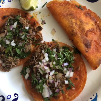 Teddy’s Red Tacos - Two tacos n quesadilla was almost $9.00 - Food Trucks Near Me - Downey, California Teddy’s Red Tacos - Two tacos n quesadilla was almost $9.00 - Food Trucks Near Me - Downey, California