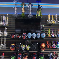 Water pipes, gas masks, Starbuz hookah