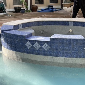 Precision Pool Tile Cleaning - After - Pool Cleaners Near Me - Eastvale, California Precision Pool Tile Cleaning - After - Pool Cleaners Near Me - Eastvale, California