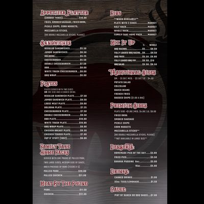 Menu photo 2 Vaughn’s Pit Stop BBQ Bono, AR