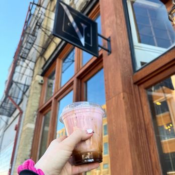 Vendetta Coffee Bar - Walkers Point - A winter specialty iced latte pictured outside of the Walker's Point location of Vendetta. - Bakeries Near Me - Milwaukee, Wisconsin Vendetta Coffee Bar - Walkers Point - A winter specialty iced latte pictured outside of the Walker's Point location of Vendetta. - Bakeries Near Me - Milwaukee, Wisconsin